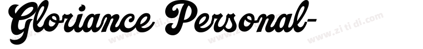 Gloriance Personal字体转换